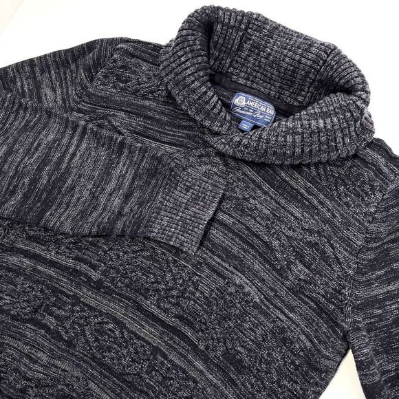 American Rag Mens Gray Nordic Shawl Sweater, American‎ Rag Mens Grey Winter 479 - Picture 1 of 7